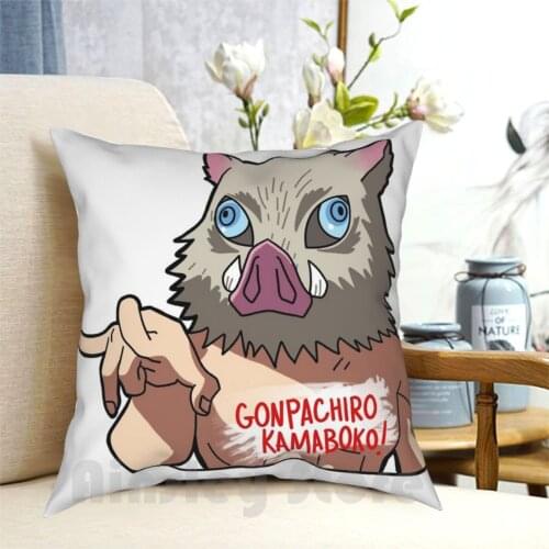 Inosuke Pillow Case Printed Home Soft DIY Pillow cover Demon Inosuke Kimetsu No Yaiba Manga Shonen Jump Tanjiro Nezuko
