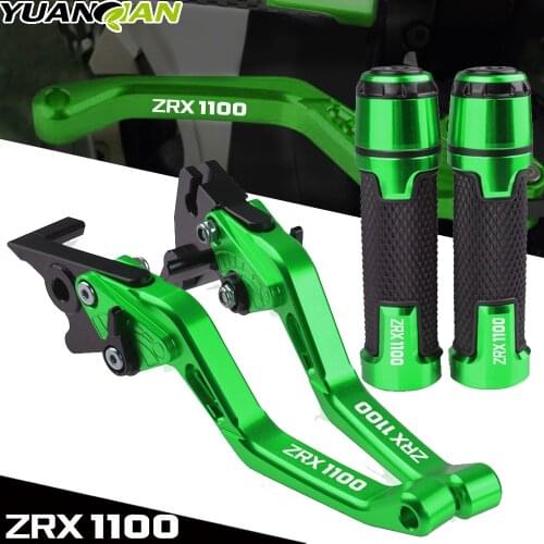 For KAWASAKI ZRX1100 ZRX 1100 1999-2007 2000 2001 2002 2003 2004 Motorcycle Adjustable Brake Clutch Levers Handlebar Hand Grips