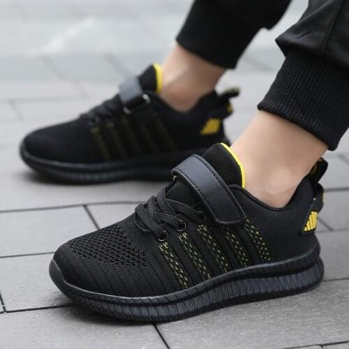 Breathable Boys Casual Shoes Kids Running Sneakers Children Sport Shoes Hook&Loop Walking Tenis Shoes for Girls 2021 Fashion New