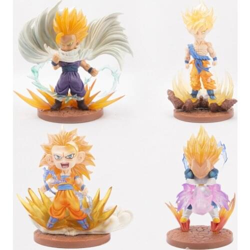 16cm Anime Dragon Ball Z Gotenks Figurine Gogeta Vegeta Son Goku PVC Action Figures Toys DBZ Model Brinquedo Gift Doll