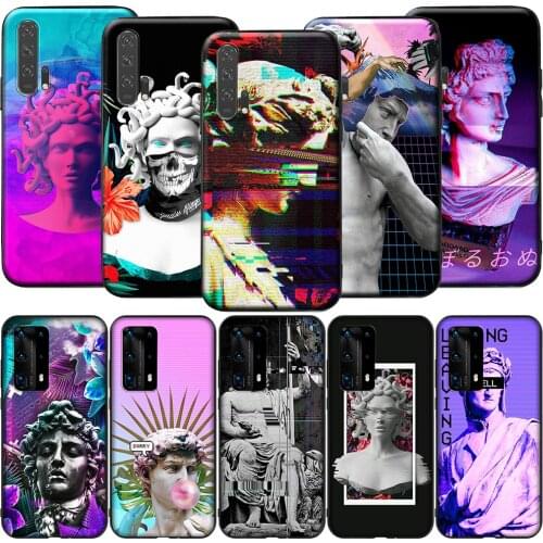 GX134 Medusa Vaporwave Glitch David for Huawei Y5P Y6P Y7A Y8P Y9A Mate 10 20 30 Pro Lite Nova 2i 3 3i 4 5 5T 7 SE P Smart Z