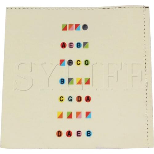 Beginners Learn Violin Tool Color Fretboard Note Stickers for 4/4 Violin