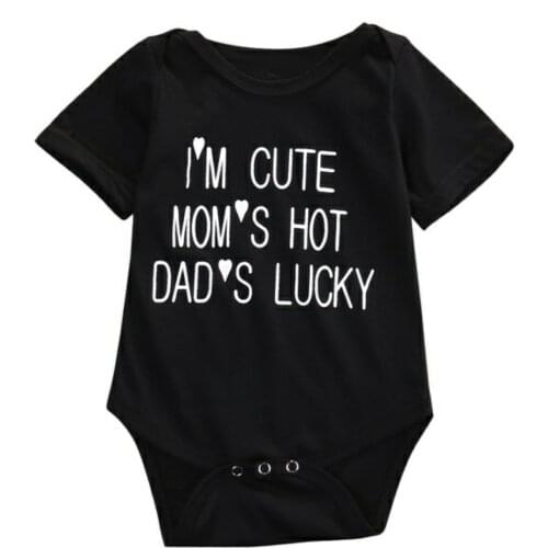 Fashion New Summer Baby Romper Newborn Letter Printing Romper Infants Baby Kids Jumpsuit Short Sleeve cCothes