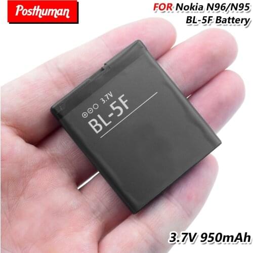Lithium Li-Po Rechargeable Phone Battery BL 5F BL-5F BL5F For Nokia E65 N93I N72 N93 N95 N98 N99 6290 6210 X5 6710N Replacement