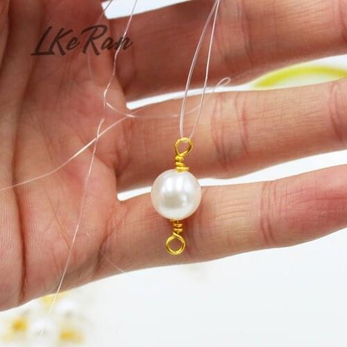 LKERAN 20Pcs 10*25MM Ivory Faux Pearl DIY Clothing Accessories For Craft Repair Pearl Knitting Lace Hat Hair Uppers Decoration