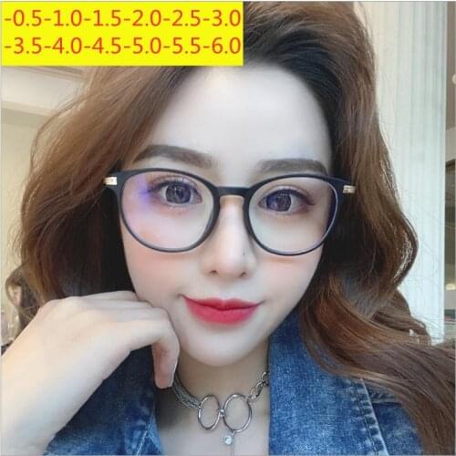 Finished myopia glasses Men Women reading Eyeglasses myopia frame Lens prescription optical astigmatism diopters -50 to -600
