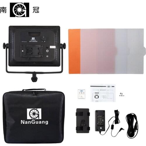 Nanguang CN-900SA LEDS 6850 LM 5600K LED Video Studio Light Panel with V Lock Battery Mount NiteCore Extreme