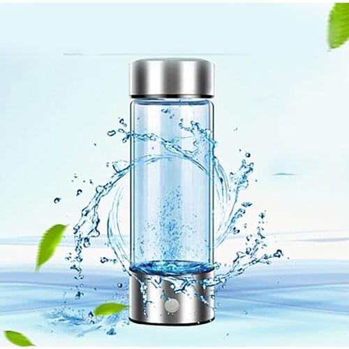 New Hydrogen-Rich 420ML Water Cup Ionizer Portable Home Office Oem Electrolyzed Usb Rechargeable Super Antioxidants Water Cup