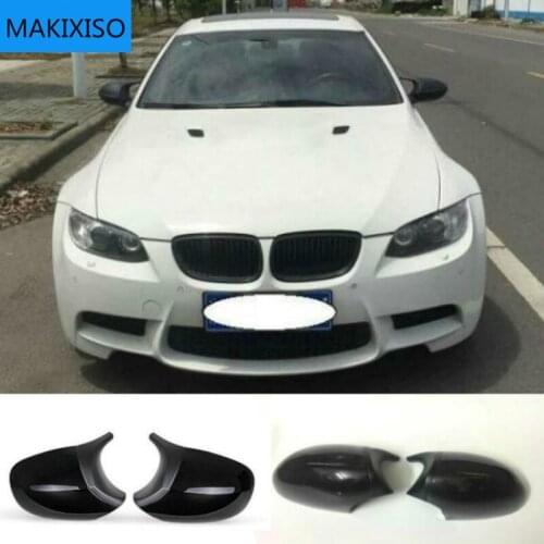 A Pair E90 E92 Car Rear Mirror Cap Cover Replacement Side Mirror Cover Caps For BMW E90 E91 2008-2011 E92 E93 2010-2013 LCI