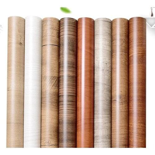 Self-adhesive wood grain stickers 3d wall stickers cabinet door bedroom wardrobe decoration furniture renovation wallpaper
