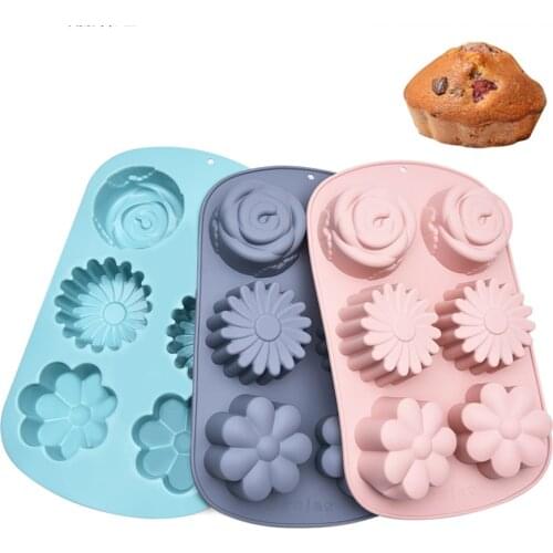 Silicone Cake Molds DIY Flower Silicone Molds Cake High Temperature Resistance Mold Fondant Molds Cake Decoration Accessories