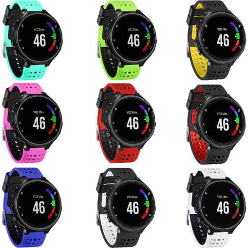 Sillicone Wristband For Garmin Forerunner 235 Smart Watch Band Strap for Garmin Forerunner 220/230/235/620/630/735XT/235 Lite