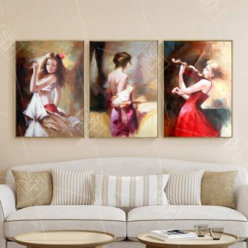 Nordic Decoration Home Art Dancing Angel Girls Canvas Painting Hd Print Wall Picture for Living Room Home Decor Posters No Frame