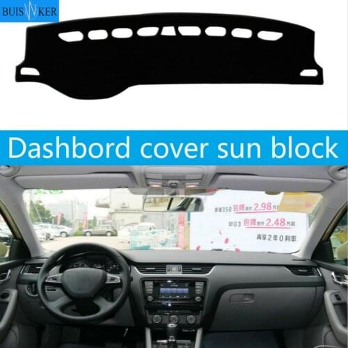 For SKODA Rapid Spaceback 2014-2019 Dashboard Cover Sun Shade Non-slip Dash Mat Pad Carpet Car Stickers Interior Accessories