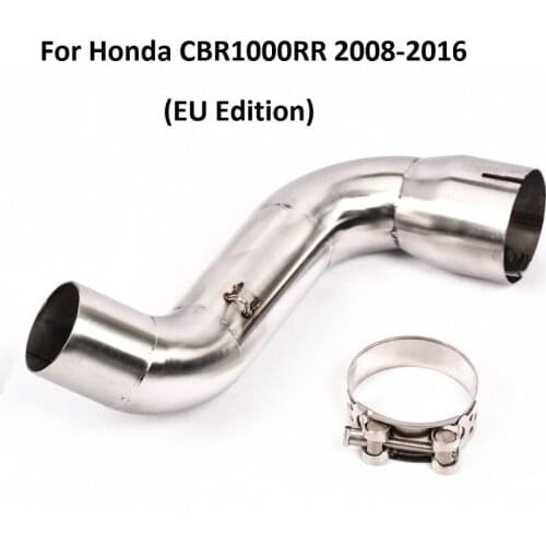 Motorcycle Exhaust Middle Link Pipe Escape Connect Section Modified Tube For Honda CBR1000 2008-2016 EU Edition