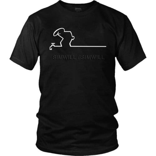 Funny La Linea Art T-shirt Men Novelty T Shirt Short Sleeve Comedy Cartoon Tshirts Cotton Tee Top Clothing