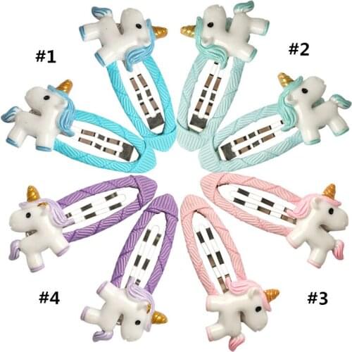 20 pcs / lot , Unicorns horn accessorize with hair pins hair clip for girls kids hair fashion accessories headwear