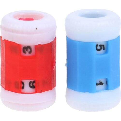 1PCS Plastic Knit Knitting Needles Row Counter 2.2*1.2cm Random Color
