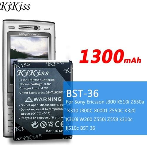 1300mAh Powerful Battery For Sony Ericsson Z320i z550i K310i K320I T270i T280i T258 w200i Z300i Z310i z558i s800i BST-36 BST 36