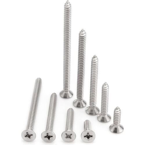 150pcs304 stainless steel Phillips Pan Head M3X6/8/10/12/16/20/25/30/35/40/45/50mm Machine screws Cross head self-tapping screw