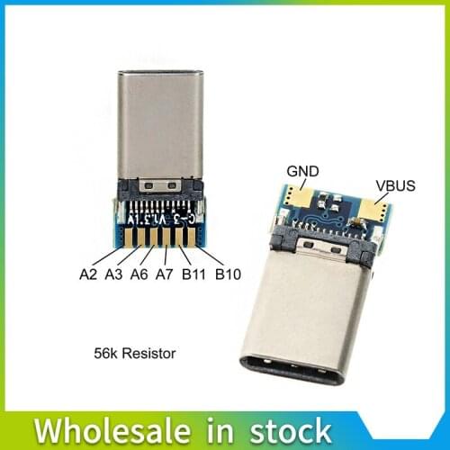 2pcs/Lot Micro USB Type-C male Connector For Mobile Phone Micro USB Jack Connector Charging Socket