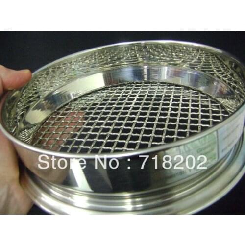 25cm*5cm stainless steel test sieve/ standard test sieve/ laboratory sieve(2/3/4/5/6/8/10/12/14/16/18/20 mesh) -1pc/lot