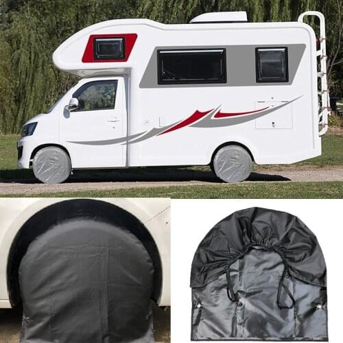 4Pcs/Set 27-32in Tire Covers Case Car Tires Storage Bag Vehicle Wheel Protector for RV Truck Car Camper Trailer Car Styling