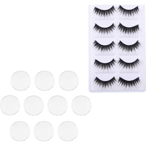 DIY Doll Eyes Accessories - 5 Pairs Eyelashes And 5 Pairs Eyeballs Glass For Blythe Doll