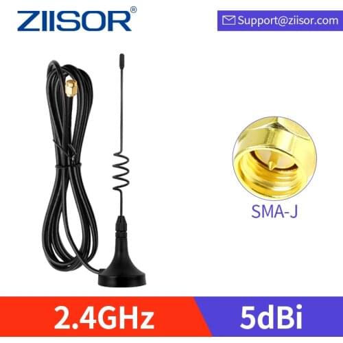 2pcs 2.4G Router Antenna with Magnetic Base 2.4GHz Wifi Extender Bluetooth Antenna SMA Male Modem 2400M Aerial TX2400-XPL-150