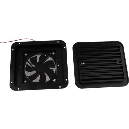 RV Side Air Vent Exhaust Fan Ventilation Fan 12V DC, Easily Mounts to RV With Included Hardware - Black