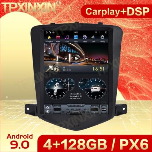 Carplay 2 Din Android 9 Tesla Multimedia Stereo For Chevrolet Cruze 2008 2009 2010 2011 2012 GPS BT Video Audio Player Head Unit