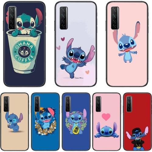 Phone case cartoon stitc Phone Case For Huawei Nova p10 lite 7 6 5 4 3 Pro i p Smart ZBlack Etui 3D Coque Painting Hoesje