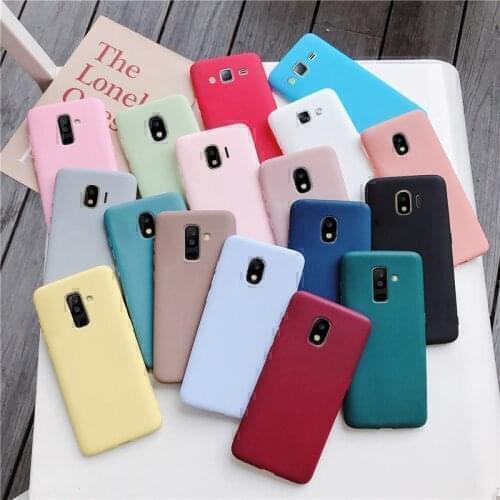 Candy color silicone phone case on for huawei y5 2019 2018 matte cute soft tpu back cover for huawei honor 8s 8c coque funda