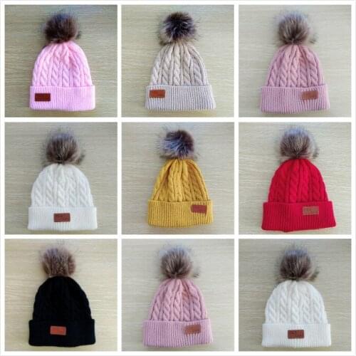 Citgeett Autumn Winter Baby Kids Girl&Boy Baby Infant Winter Warm Plush Hat Knit Hat Beanie Cap
