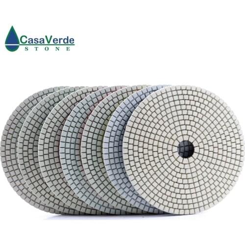 DC-AWSPP04 D150mm with 2.5mm 6 inch polishing pads dry and wet diamond polish pads for stone