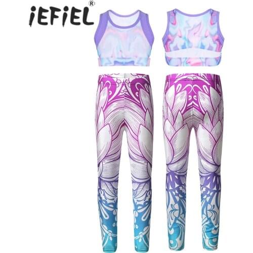 Baby Summer Clothing Fashion Toddler Kids Baby Girl Clothes Tie-Dye Crop Top Long Pants Outfit Casual Sets Girls Tracksuits