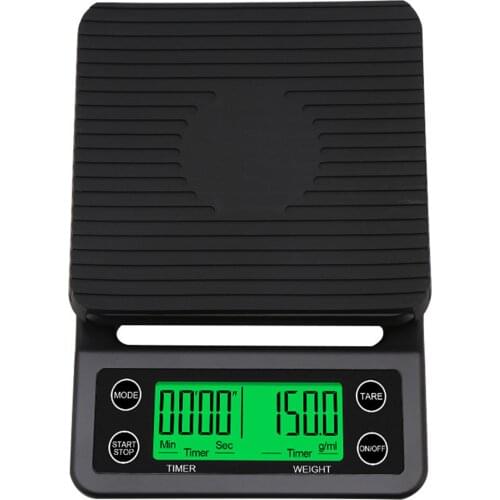 Electric Kitchen Scale,Coffee Scale with Timer Kitchen Scale Mini Electronic Platform Scale Food Weighing Scale 3kg/5kg