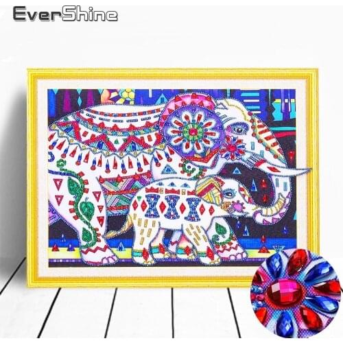EverShine Diamond Painting Special Shape Animals Cross Stitch Diamond Embroidery Sale Cartoon Pictures Of Rhinestones Handcraft