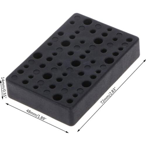 HX5B 45 Holes Electric Drill Bit Storage Block Box Drill Head Holder Organizer Case