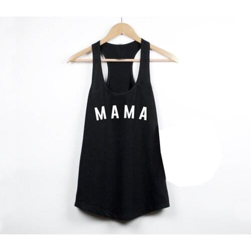 MAMA tanks funny sexy summer women fashion slogan grunge tumblr tank top vest undershirt singlet sleeveless mother gift garment