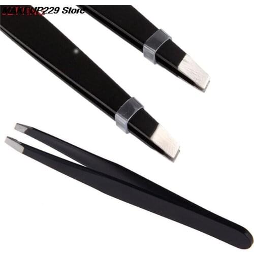 JETTING 1PC Pro Stainless Steel Slant Tip Face Nose Hair Removal Eyebrow Tweezer Women Girl Makeup Make Up Tool Useful