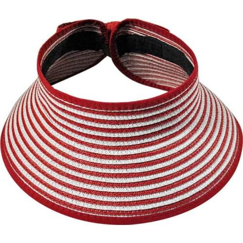 New Kids Girls Boys Hat Empty Top Wide Brim Striped Foldable Breathable Sunshade Hat Childrens Casual Caps 2019