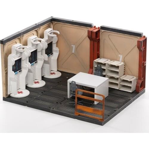 （Pre-Sale）JOYTOY 1/18 Mecha Warehouse Watch Area/Medical Area Anime Warrior Model Toy Collection Store Free Shipping