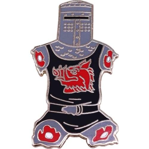 Monty Python Holy Grail quote enamel pin Black Knight funny sarcasm addition