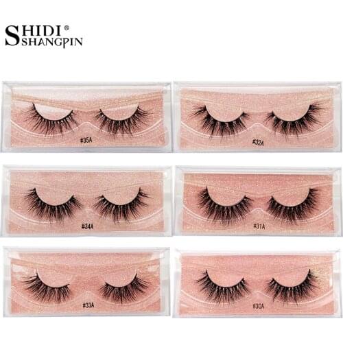 LANJINGLIN 1 box minks false eyelashes natural 3d mink lashes sexy messy fake lash fluffy handmade mink eyelashes cilios
