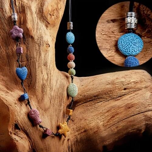 Natural Variety of Colorful Volcanic Rock Beads Necklace, Bracelet, Earring Accessories, Pendant Making Jewelry DIY Supplies