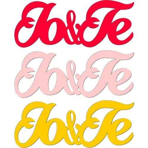 New Love Wooden Die Scrapbooking C2885 Cutting Dies Multiple Sizes Compatible With Most Die Cutting Machines