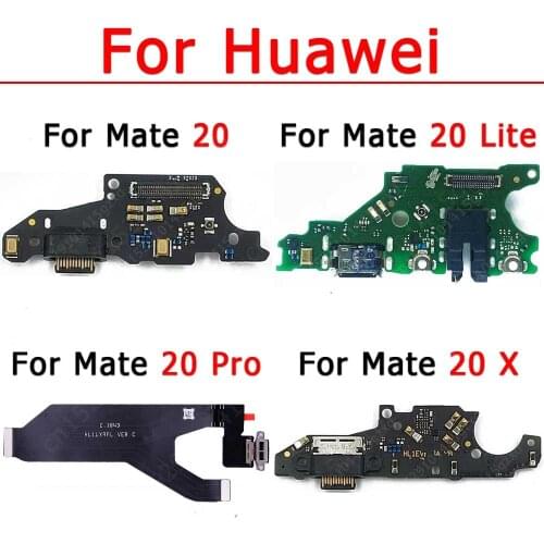 Original Charge Board For Huawei Mate 20 Lite Mate20 Pro X 20X Charging Port Dock Ribbon Socket Plate Usb Connector Spare Parts