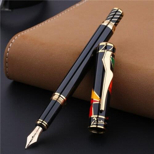 Picasso 80 Maya Rhyme of Heaven 10K Gold Nib Fountain Pen with Golden Clip for Writing Collection Original Gift Box Option