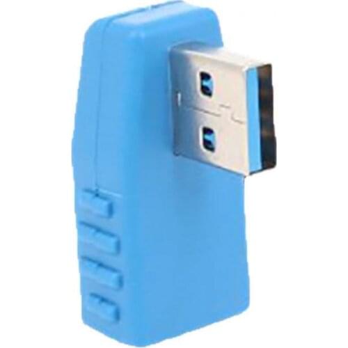 90 Degree Elbow High Speed USB 3.0 A Male to Female Adapter Converter Connector Up Down Left Right